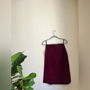 Corkill Tomboy of California Vintage Corduroy Pencil Skirt